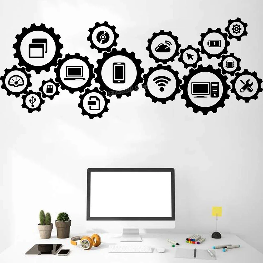 Information Technology Officer - Social Media Information Technology Vinyl Wall