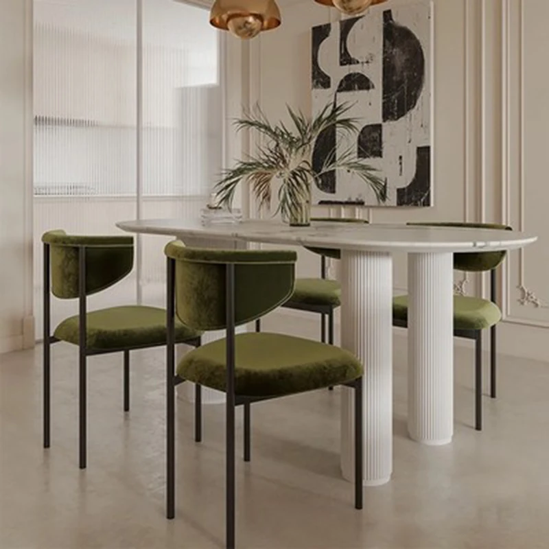 Office Tech Room - Cadeira de Jantar Luxuosa Retro Moderna