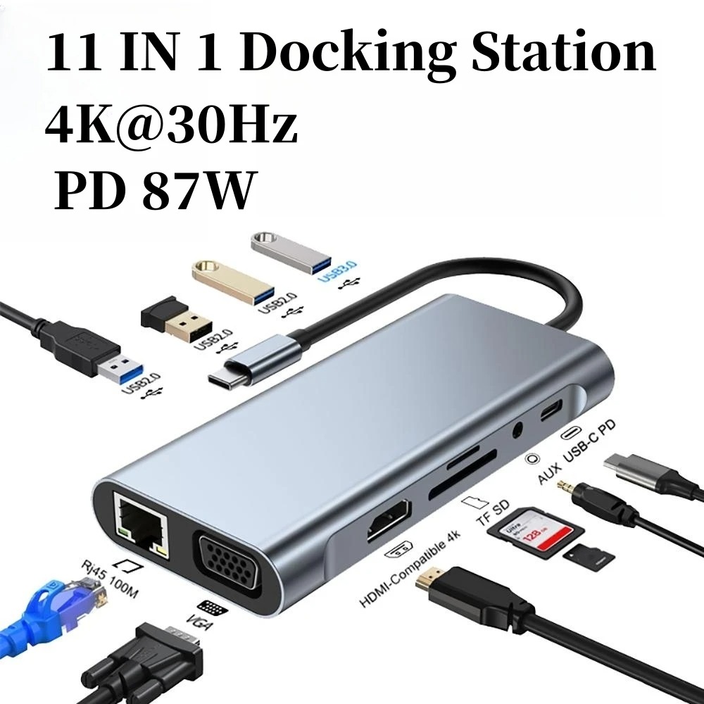 Docking Station Usb C - 4/7/8/11in1 docking hub 4k usb estendido