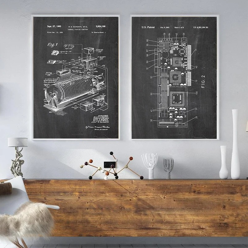 Conjunto de 6 Peças de Arte de - Office Tech Room avaliação e preço
