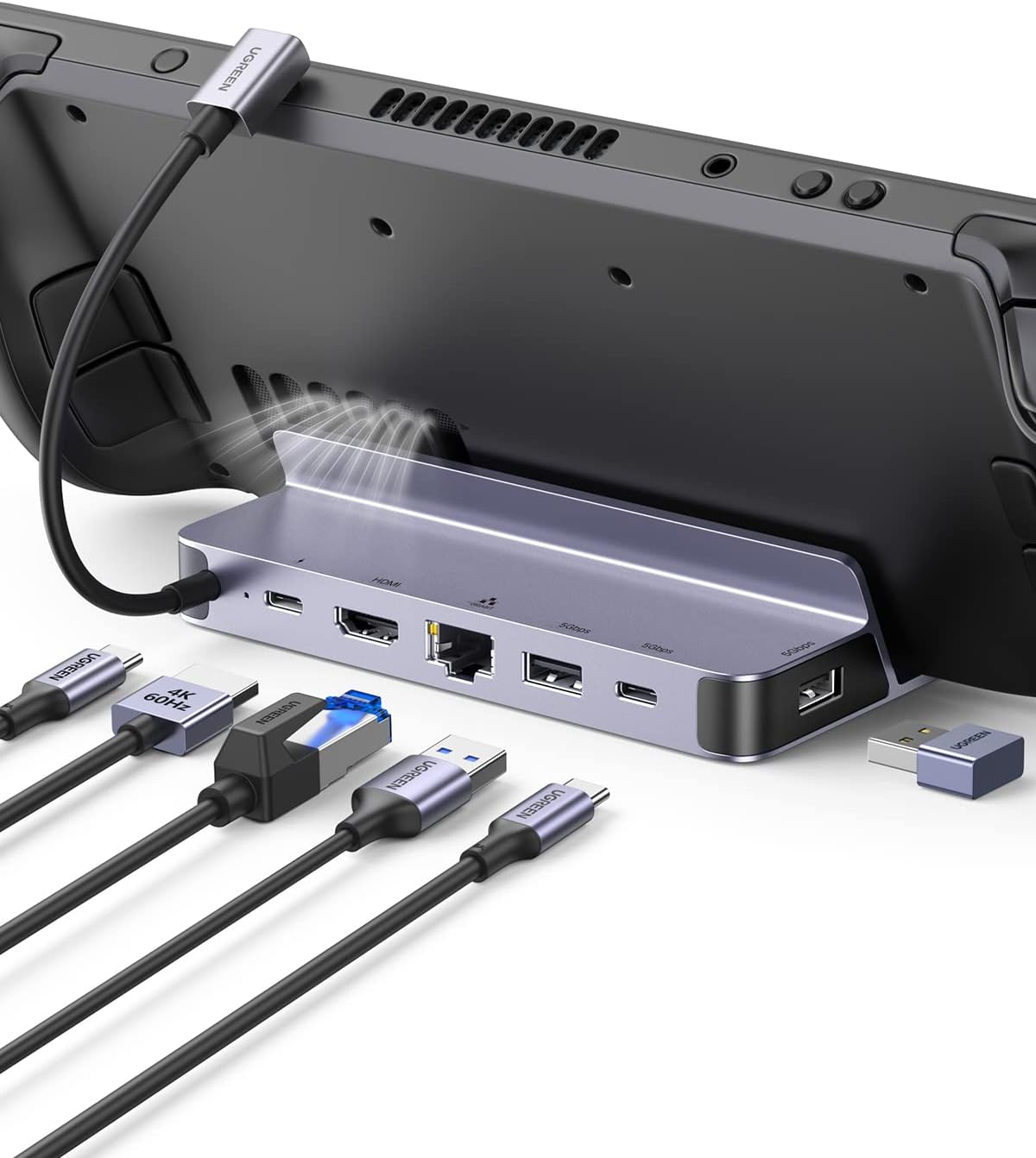 UGREEN Steam Deck Dock 6-em-1  - Docking Station Usb C avaliação e preço