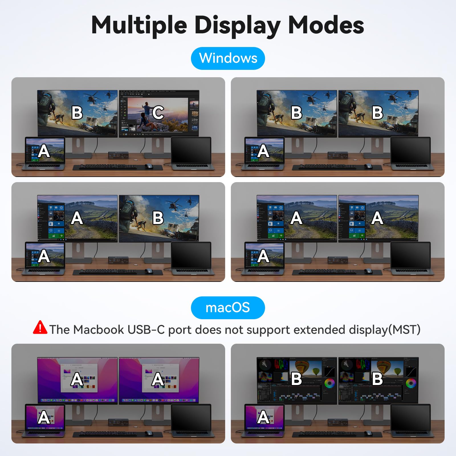 Usb c kvm switch 2 monitores 2 - Docking Station Usb C avaliação e preço
