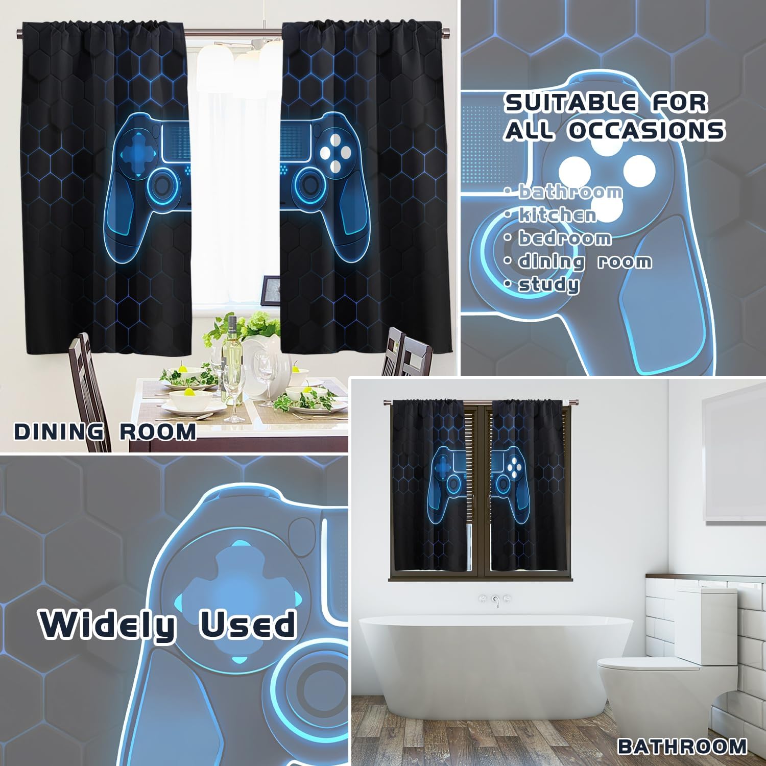 Cortinas de Luxo para Jogos co - Office Tech Room avaliação e preço