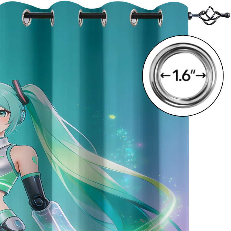 Cortinas Blackout Hatsune Miku - Office Tech Room avaliação e preço