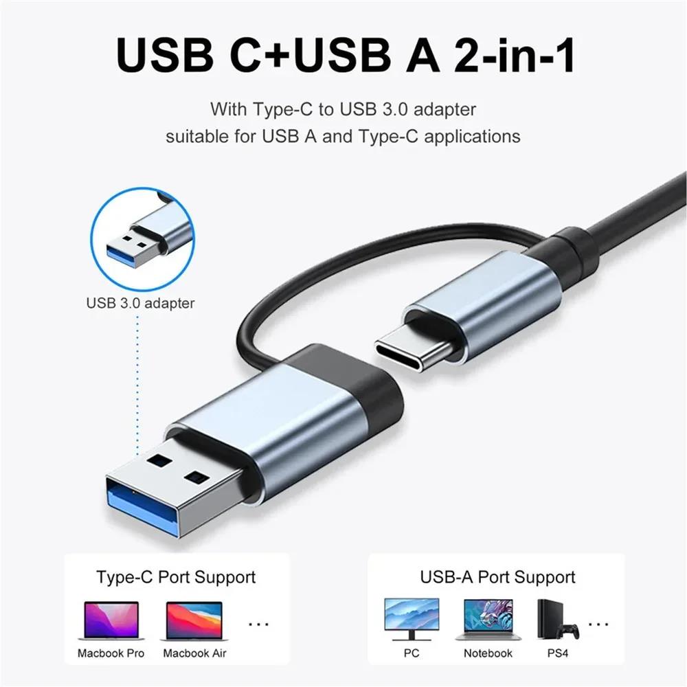 Hub USB-C 8 em 2 com Adaptador - Docking Station Usb C avaliação e preço