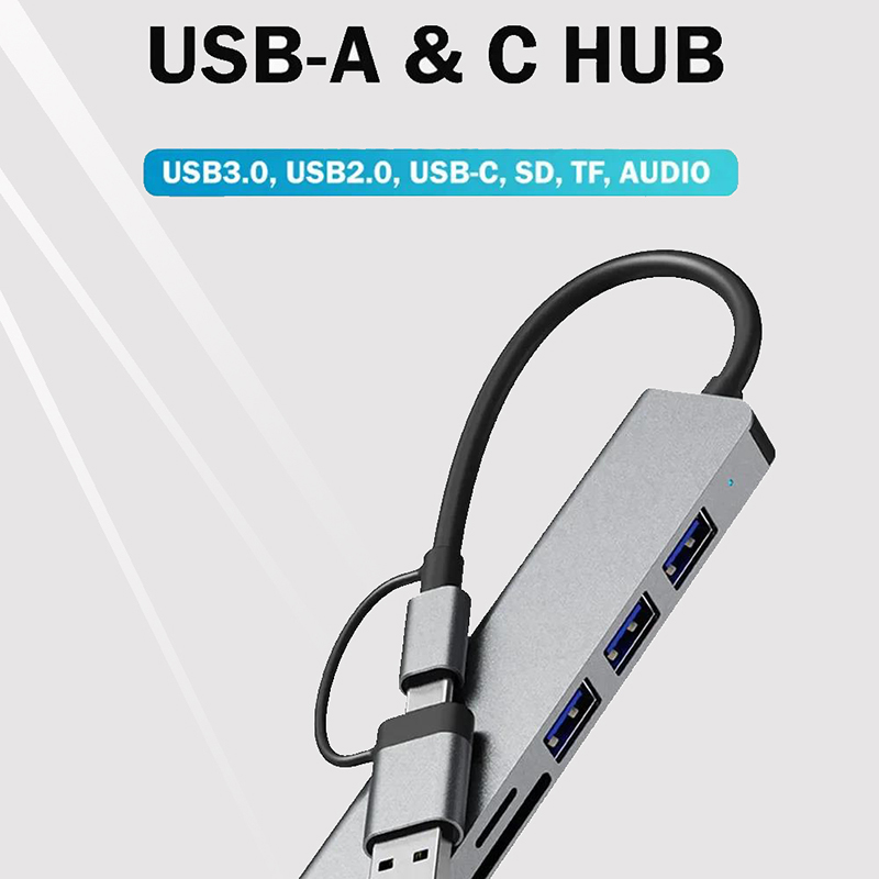 Hub USB-C 8 em 2 com Adaptador - Docking Station Usb C avaliação e preço