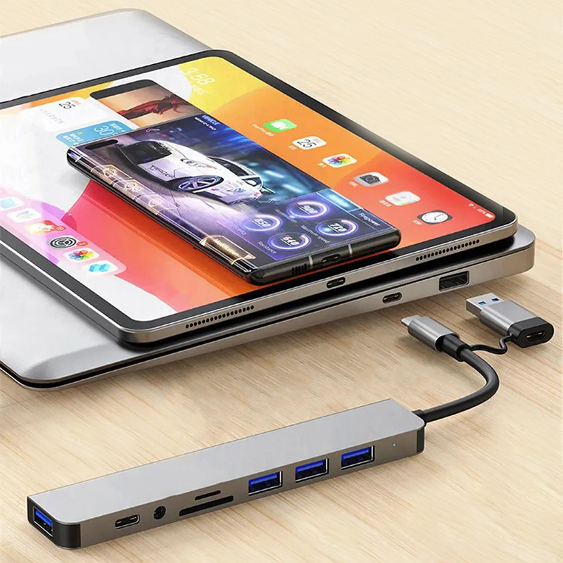 Hub USB-C 8 em 2 com Adaptador - Docking Station Usb C avaliação e preço